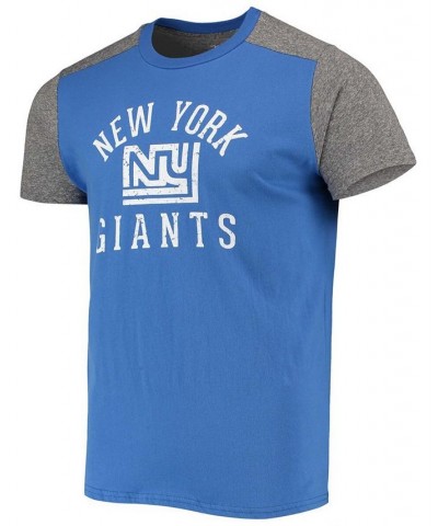 Men's Royal, Heathered Gray New York Giants Gridiron Classics Field Goal Slub T-shirt $23.10 T-Shirts