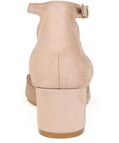 Women's Edna Ankle Strap Heels Tan/Beige $50.99 Shoes