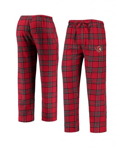 Men's Red, Black Ottawa Senators Takeaway Plaid Flannel Pants $14.96 Pajama