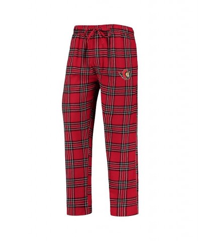 Men's Red, Black Ottawa Senators Takeaway Plaid Flannel Pants $14.96 Pajama