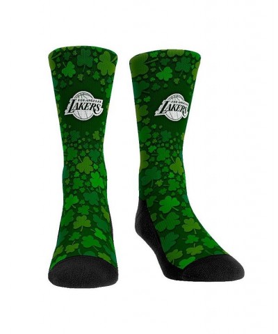 Men's and Women's Socks Los Angeles Lakers St. Patty's Day Shamrock Crew Socks $11.75 Socks