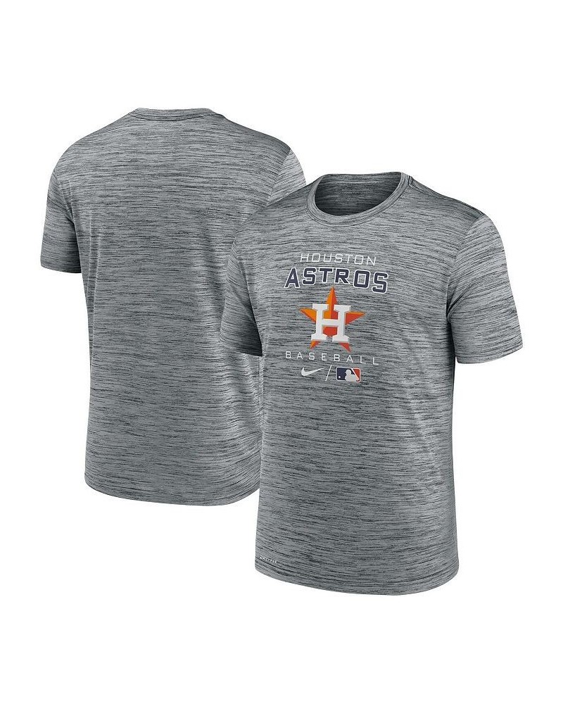 Men's Charcoal Houston Astros Authentic Collection Velocity Practice Space-Dye Performance T-shirt $26.09 T-Shirts