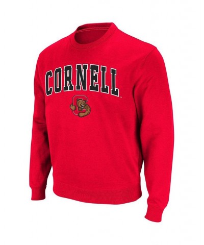 Men's Red Cornell Big Red Arch and Logo Crew Neck Sweatshirt $25.80 Sweatshirt