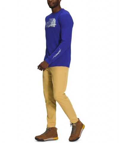 Men's Long Sleeve Graphic Injection Tee Blue $22.00 T-Shirts