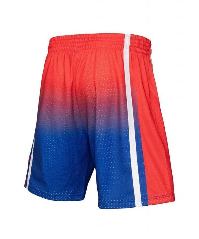 Men's Red, Royal Philadelphia 76ers 1996/97 Hardwood Classics Fadeaway Reload 3.0 Swingman Shorts $44.10 Shorts