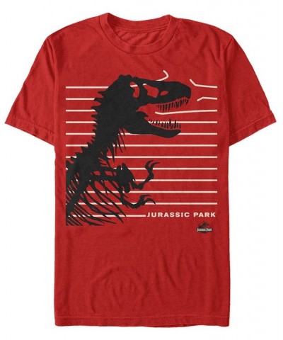 Jurassic Park Men's Breaking The Fence Short Sleeve T-Shirt Red $15.05 T-Shirts