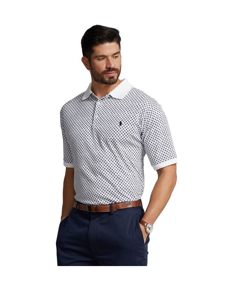 Men's Big & Tall Soft Cotton Polo Shirt White $49.95 Polo Shirts