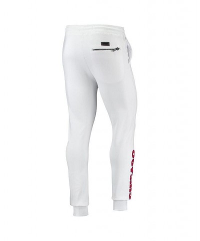 Men's White Chicago Cubs Team Logo Jogger Pants $58.80 Pants