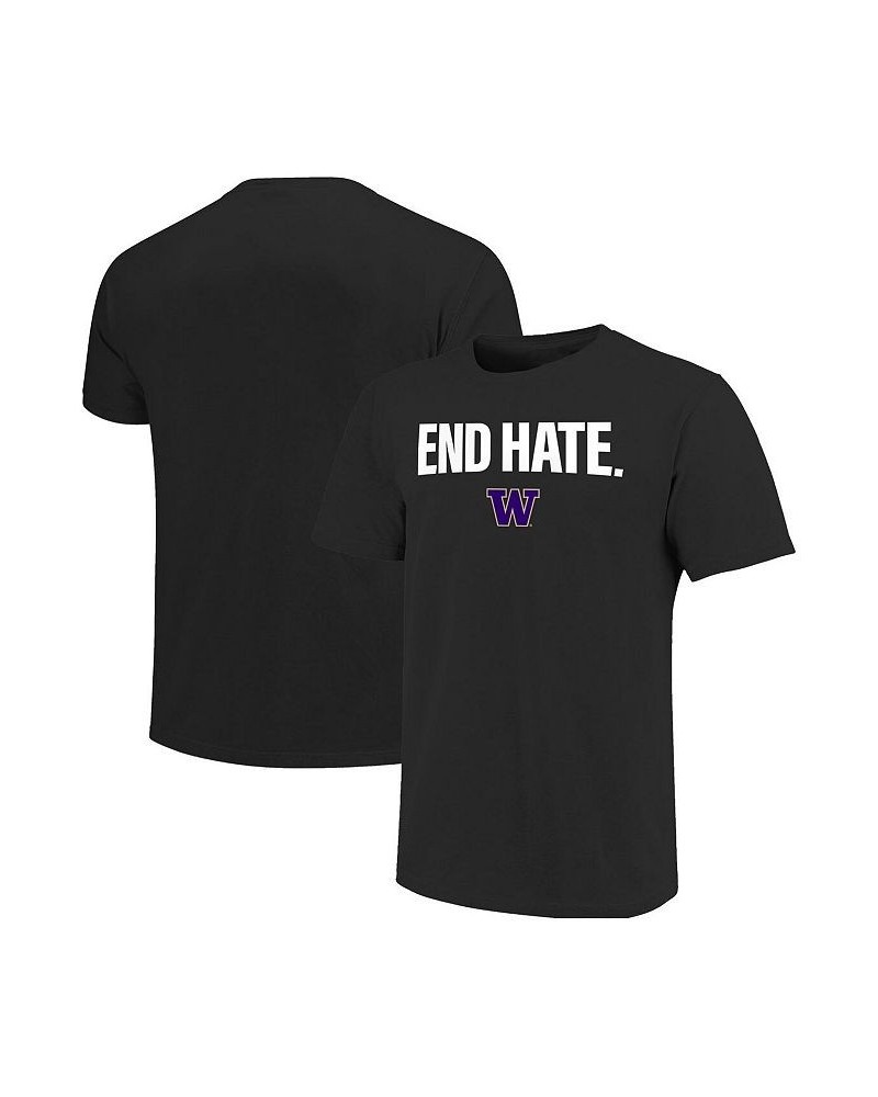 Men's Black Washington Huskies End Hate T-shirt $18.80 T-Shirts