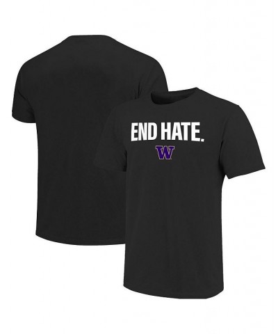 Men's Black Washington Huskies End Hate T-shirt $18.80 T-Shirts