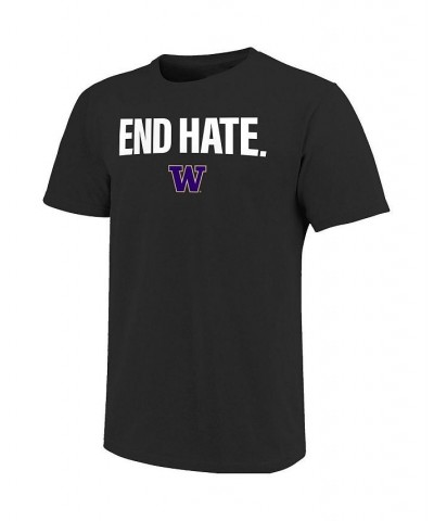 Men's Black Washington Huskies End Hate T-shirt $18.80 T-Shirts