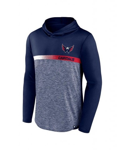 Men's Branded Navy Washington Capitals Podium Defender Pullover Hoodie $22.40 Sweatshirt