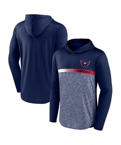 Men's Branded Navy Washington Capitals Podium Defender Pullover Hoodie $22.40 Sweatshirt