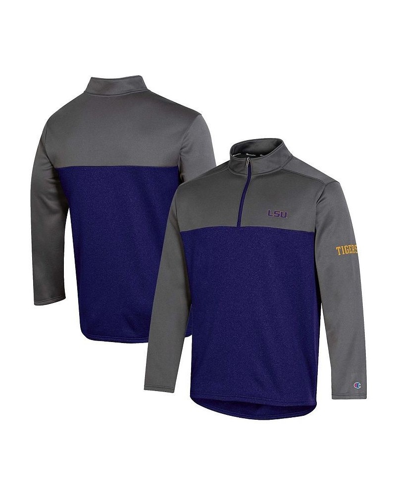 Men's Purple LSU Tigers Gameday Quarter-Zip Jacket $34.79 Jackets