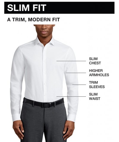 Men's TH Flex Slim Fit Wrinkle Free Stretch Twill Dress Shirt PD05 $29.93 Dress Shirts