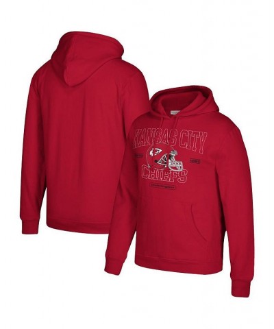 Men's Red Kansas City Chiefs Classic Helmet Pullover Hoodie $36.80 Sweatshirt