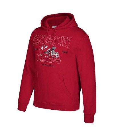 Men's Red Kansas City Chiefs Classic Helmet Pullover Hoodie $36.80 Sweatshirt