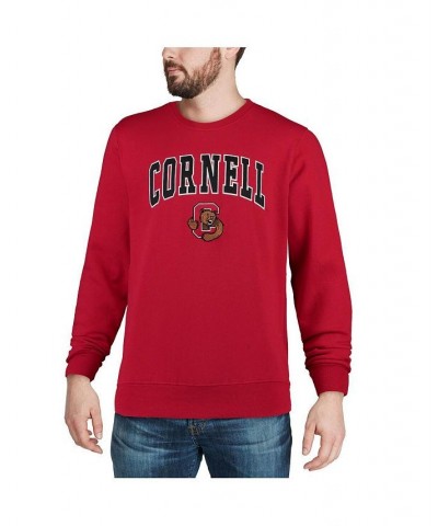 Men's Red Cornell Big Red Arch and Logo Crew Neck Sweatshirt $25.80 Sweatshirt