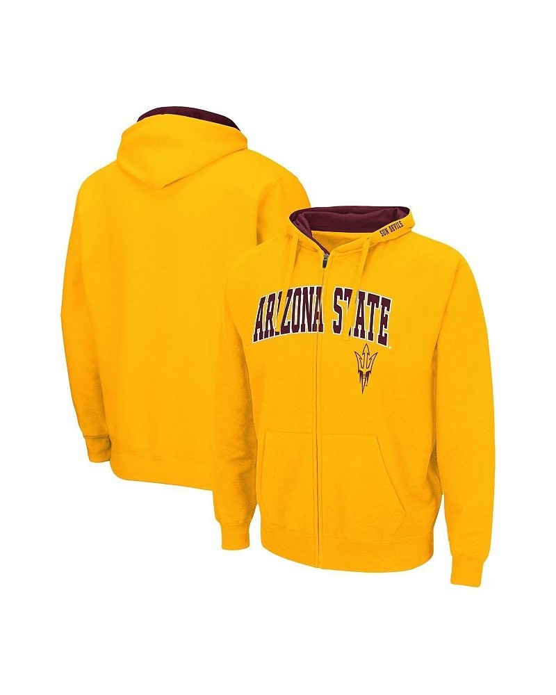 Men's Gold-Tone Arizona State Sun Devils Arch Logo 3.0 Full-Zip Hoodie $23.50 Sweatshirt