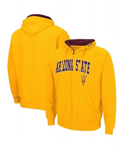 Men's Gold-Tone Arizona State Sun Devils Arch Logo 3.0 Full-Zip Hoodie $23.50 Sweatshirt