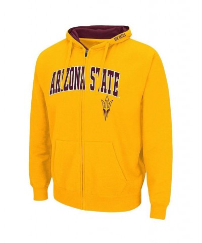 Men's Gold-Tone Arizona State Sun Devils Arch Logo 3.0 Full-Zip Hoodie $23.50 Sweatshirt