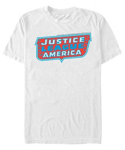 DC Men's Justice League of America Text Logo Short Sleeve T-Shirt $19.59 T-Shirts