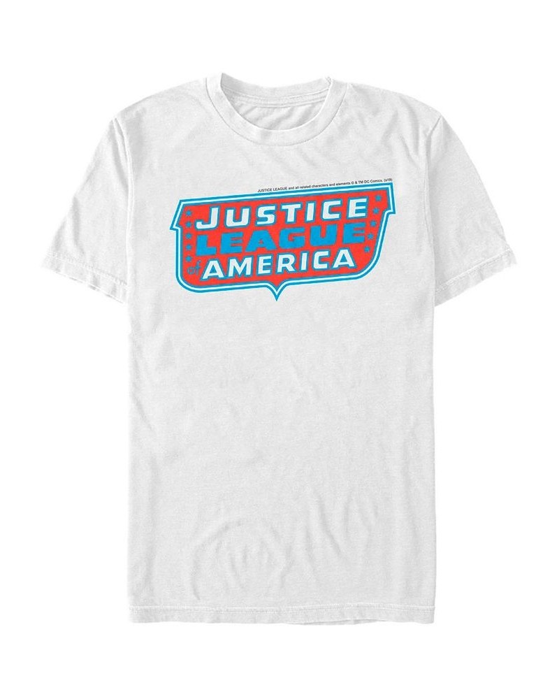 DC Men's Justice League of America Text Logo Short Sleeve T-Shirt $19.59 T-Shirts