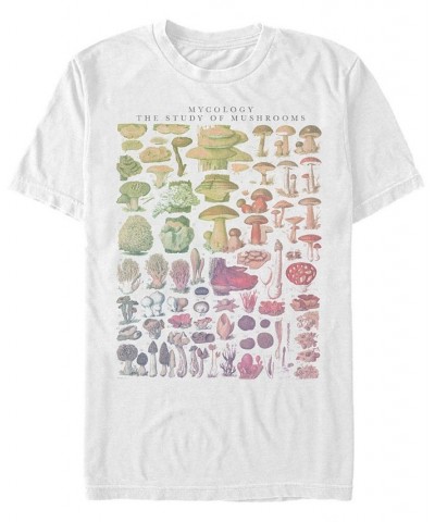 Men's Mushroom Studies Short Sleeve Crew T-shirt White $17.84 T-Shirts