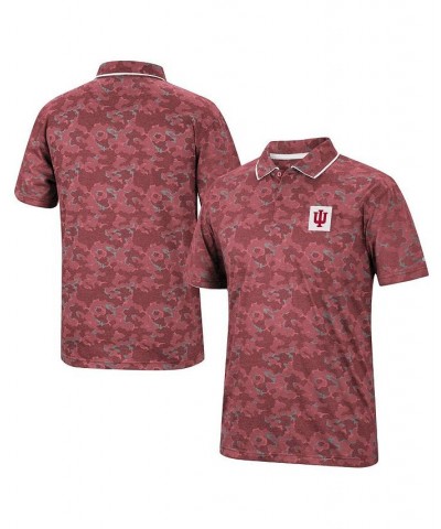 Men's Crimson Indiana Hoosiers Speedman Polo Shirt $22.00 Polo Shirts