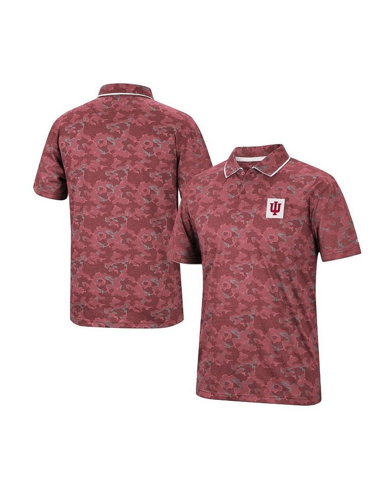 Men's Crimson Indiana Hoosiers Speedman Polo Shirt $22.00 Polo Shirts