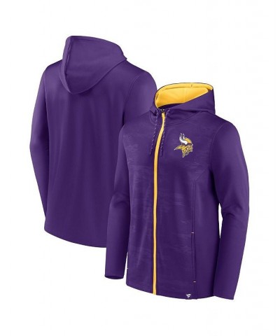 Men's Branded Purple, Gold Minnesota Vikings Ball Carrier Full-Zip Hoodie $38.25 Sweatshirt