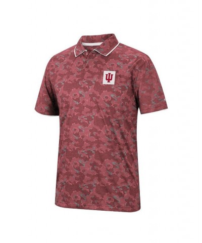 Men's Crimson Indiana Hoosiers Speedman Polo Shirt $22.00 Polo Shirts