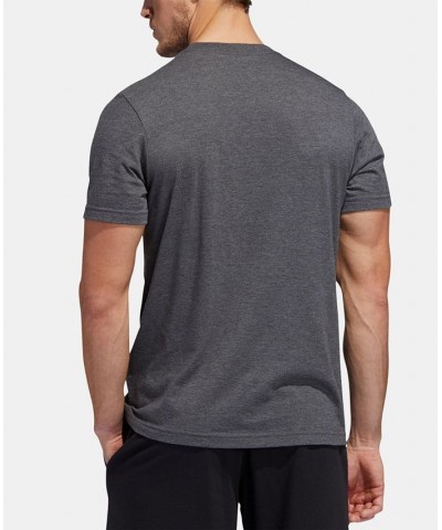 Men's Badge of Sport Logo T-Shirt Dark Grey Heather/ Black $14.21 T-Shirts