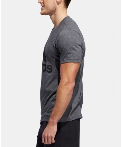 Men's Badge of Sport Logo T-Shirt Dark Grey Heather/ Black $14.21 T-Shirts