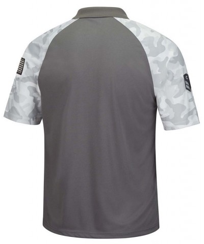 Men's Gray, Camo LSU Tigers OHT Military-Inspired Appreciation Raglan Zoomie Polo Shirt $32.39 Polo Shirts