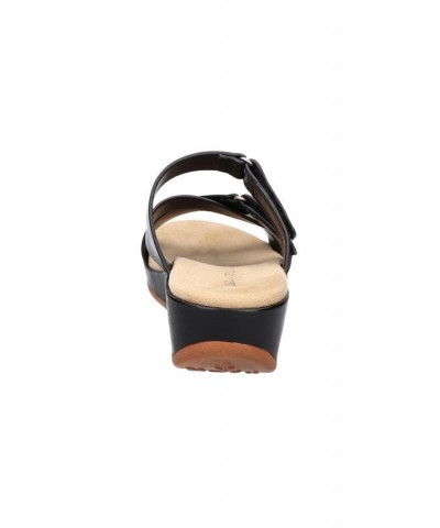 Women's Koda Wedge Sandals Black $33.60 Shoes