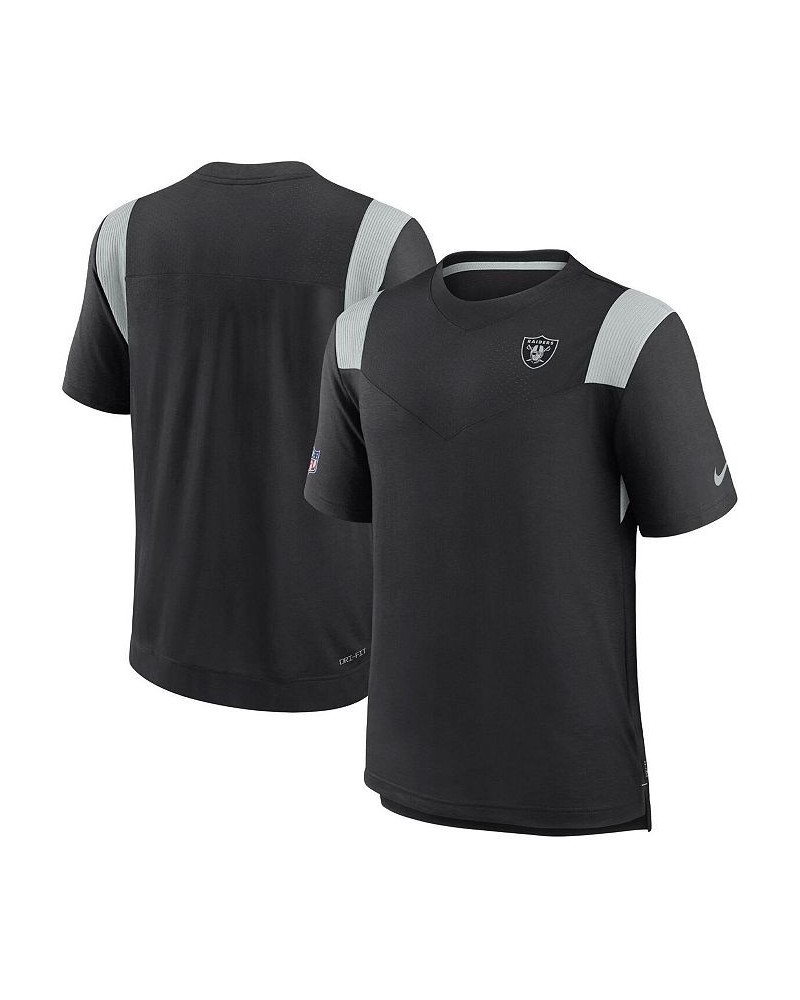 Men's Black Las Vegas Raiders 2022 Sideline Tonal Logo Performance Player T-shirt $23.10 T-Shirts