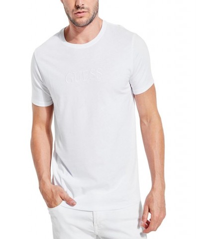 Men's Embroidered Logo T-shirt White $22.05 T-Shirts