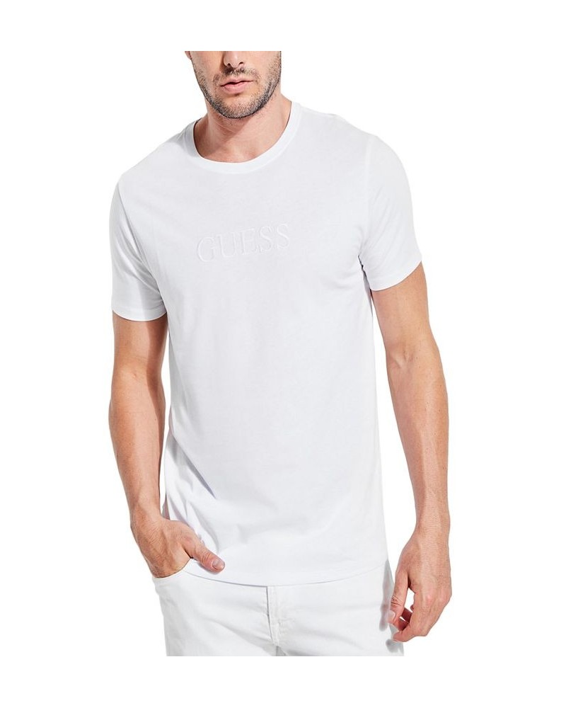 Men's Embroidered Logo T-shirt White $22.05 T-Shirts