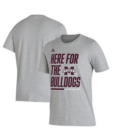 Men's Heather Gray Mississippi State Bulldogs Here For Bench T-shirt $18.89 T-Shirts