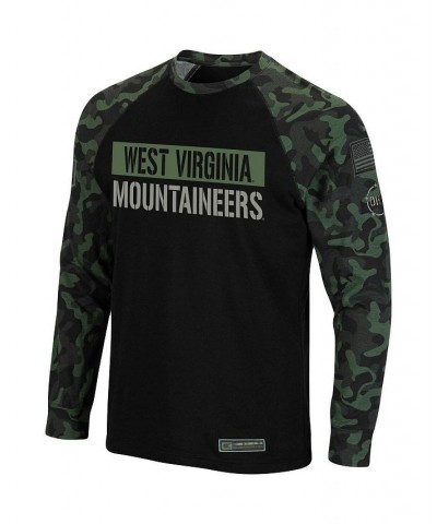 Men's Black, Camo West Virginia Mountaineers OHT Military-Inspired Appreciation Big & Tall Raglan Long Sleeve T-shirt $31.79 ...