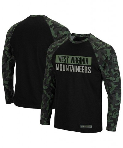 Men's Black, Camo West Virginia Mountaineers OHT Military-Inspired Appreciation Big & Tall Raglan Long Sleeve T-shirt $31.79 ...