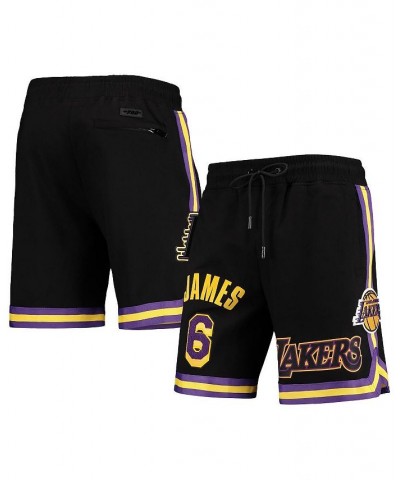 Men's LeBron James Black Los Angeles Lakers Player Replica Shorts $36.80 Shorts