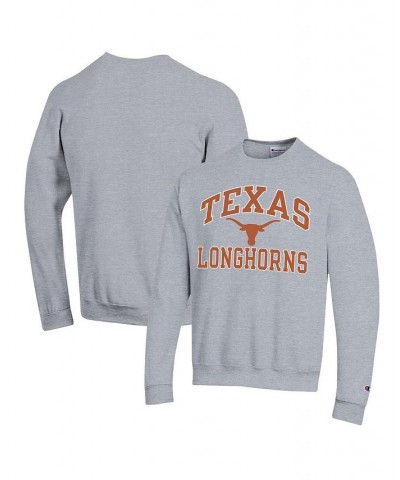 Men's Heather Gray Texas Longhorns High Motor Pullover Sweatshirt $27.95 Sweatshirt