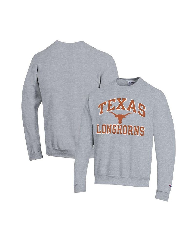 Men's Heather Gray Texas Longhorns High Motor Pullover Sweatshirt $27.95 Sweatshirt