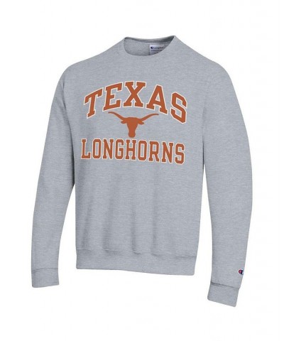 Men's Heather Gray Texas Longhorns High Motor Pullover Sweatshirt $27.95 Sweatshirt