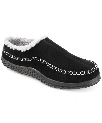 Men's Godwin Moccasin Clog Slippers Black $29.04 Shoes