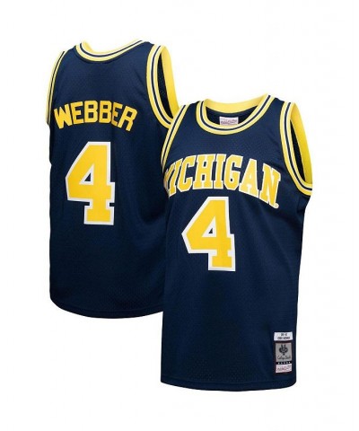 Men's Chris Webber Navy Michigan Wolverines Player Swingman Jersey $58.00 Jersey