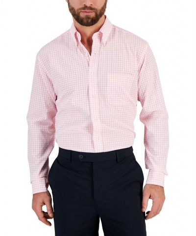 Men's Regular Fit Traveler Dress Shirt Pink $19.60 Dress Shirts