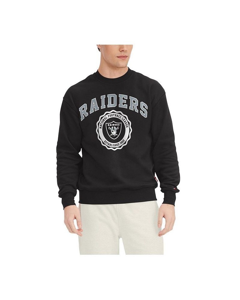 Men's Black Las Vegas Raiders Ronald Crew Sweatshirt $35.00 Sweatshirt